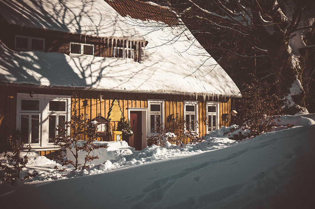 Das Polsterberger Hubhaus im Winter