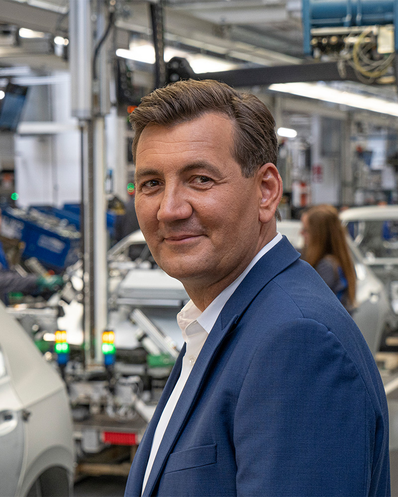 Gunnar Kilian im VW-Werk