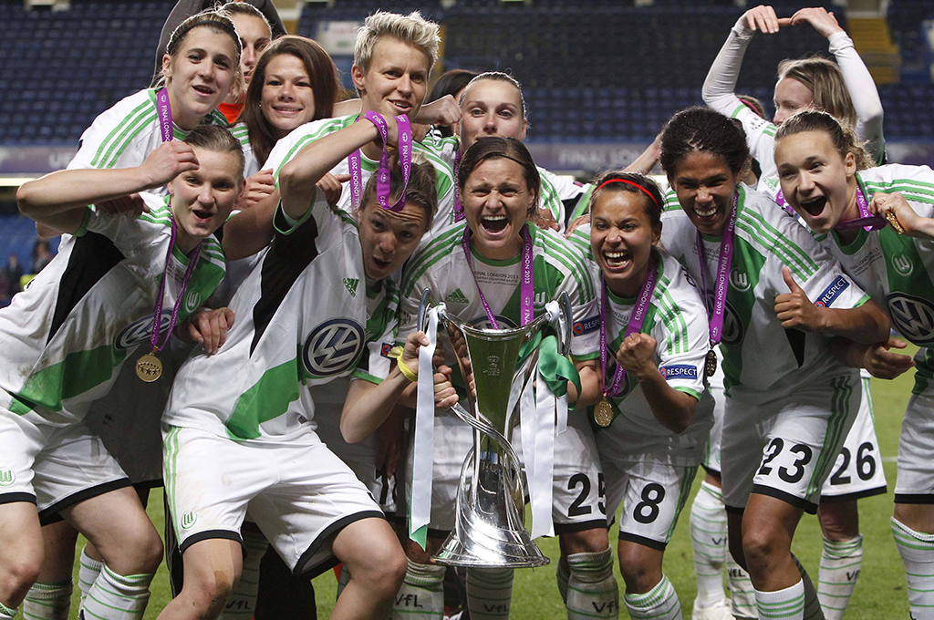 Triple der Frauen vom VfL Wolfsburg im Jahr 2013