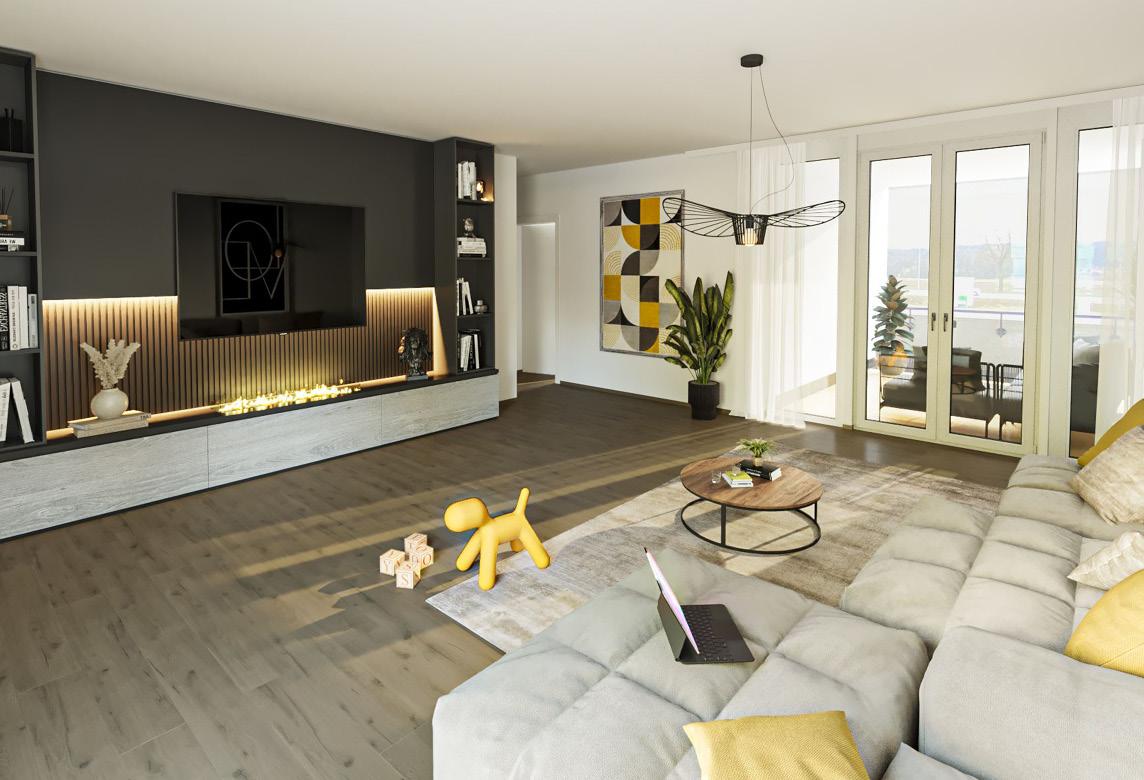 Helles Wohnzimmer