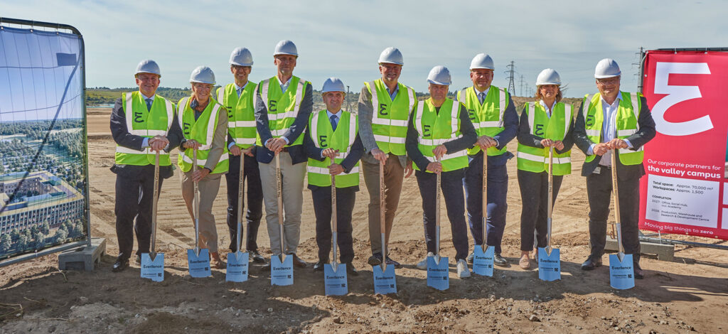 der Grundsteinlegung für den neuen Hauptsitz von Everllence in Roskilde, Dänemark