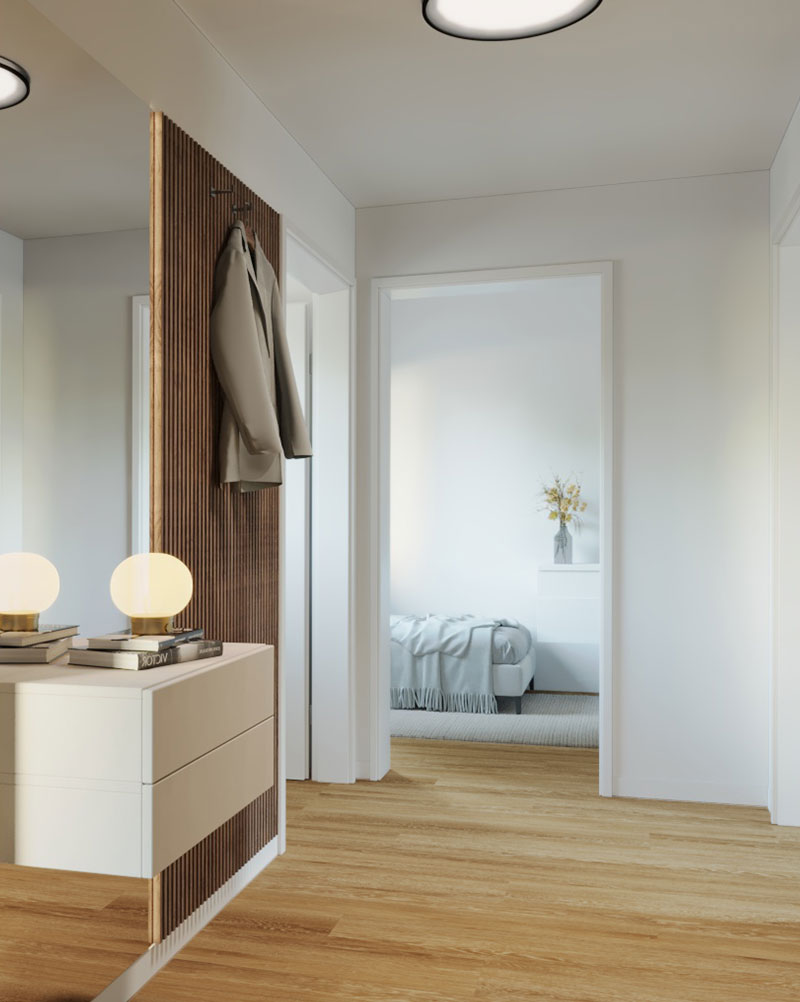 Mozartbogen Flur Wohnung Typ 1