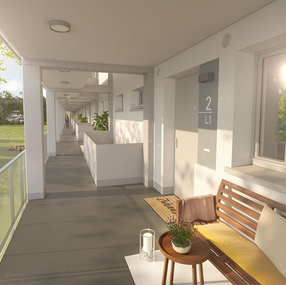 Mozartbogen Laubengang