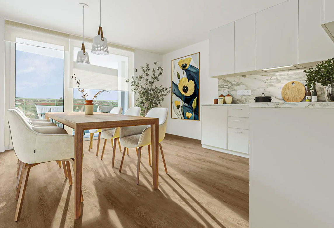 Mozartbogen Visualisierung Küche