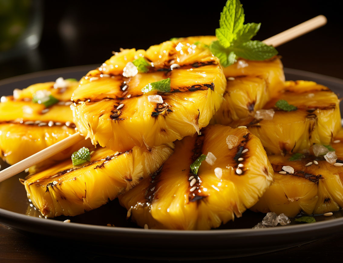 Gegrillte Ananas